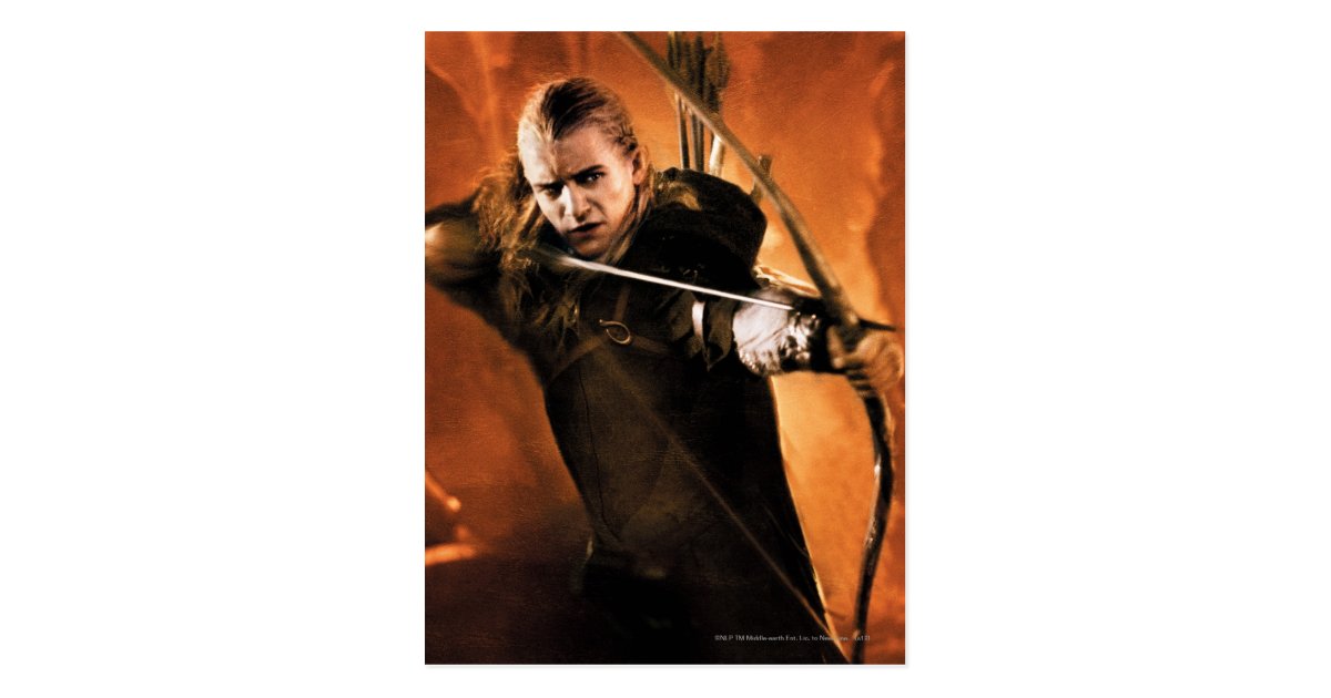 Legolas Greenleaf™ Drawing Bow 3 Postcard Zazzle 