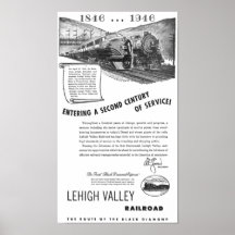 Lehigh Valley Railroad-A Second Century of Service Print