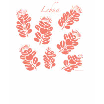 Lehua - peach print t-shirts by atomica13 Lehua - peach print t-shirts