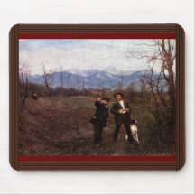 Leibl And Sperl On The Chicken Hunt By Leibl Mousepads
