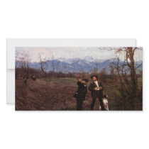 Leibl And Sperl On The Chicken Hunt By Leibl Picture Card