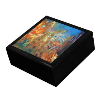 Leicester Square at Night Claude Monet fine art Jewelry Box