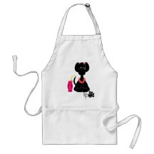 black lab apron