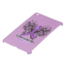 Leiomyosarcoma Awareness Butterfly Ribbon iPad Mini Cases