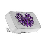 Leiomyosarcoma Awareness Heart Wings iPhone Speaker