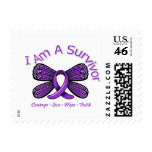 Leiomyosarcoma Butterfly I Am A Survivor Stamp