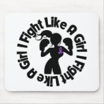 Leiomyosarcoma Cancer I Fight Like A Girl Pose mousepads