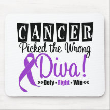 Leiomyosarcoma Cancer Picked The Wrong Diva v2 Mouse Pad