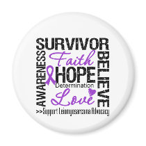 Leiomyosarcoma Cancer Survivors Motto magnets