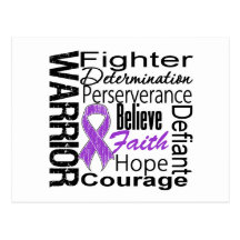 Leiomyosarcoma Cancer Warrior Collage Postcard