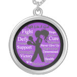Leiomyosarcoma Fight Like A Girl Collage Pendant