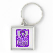 Leiomyosarcoma Hope Butterfly Portrait Key Chains
