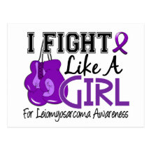 Leiomyosarcoma I Fight Like A Girl 15.5 Post Card