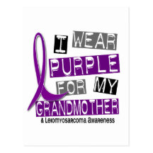 LEIOMYOSARCOMA I Wear Purple For My Grandmother 37 Post Cards
