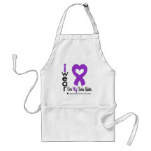 Leiomyosarcoma I Wear Purple Ribbon Twin Sister Aprons