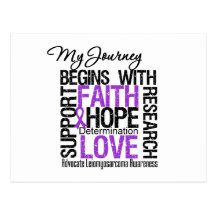 Leiomyosarcoma My Journey Begins With FAITH Postcards