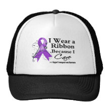 Leiomyosarcoma Ribbon Because I Care Hat