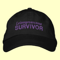 Leiomyosarcoma Survivor embroidered hats
