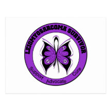 Leiomyosarcoma Survivor Butterfly Post Card