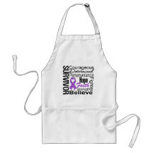Leiomyosarcoma Survivor Collage Apron