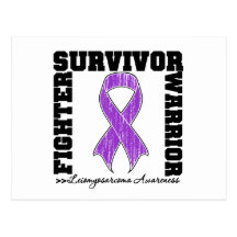 Leiomyosarcoma Survivor Fighter Warrior Postcard