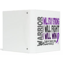 Leiomyosarcoma Warrior binders by awarenessgifts Leiomyosarcoma Warrior binders