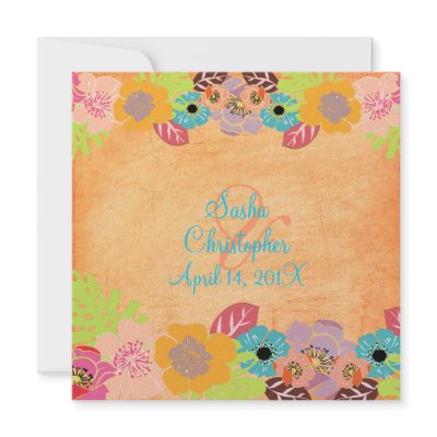 Cheap Wedding Invitation Packages on Beach Wedding With Luau By Tanja