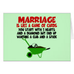 Lema ingenioso de la boda tarjeta