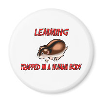 Lemming trapped in a human body magnets by AnimalShirts Lemming trapped in a human body magnets