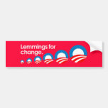 Lemmings for change Bumpersticker Bumper Stickers