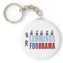 Lemmings for Obama Keychains