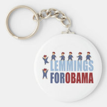 Lemmings for Obama Keychains