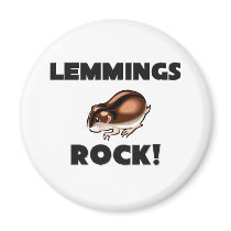 Lemmings Rock magnets by AnimalShirts Lemmings Rock magnets