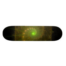 "Lemon and Lime Combine" Fractal Art Skate Boards