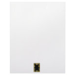 Lemon and Lime slices frame, black background Custom Letterhead