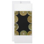 Lemon and Lime slices frame, black background Rack Card Design
