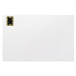 Lemon and Lime slices frame, black background Customized Stationery