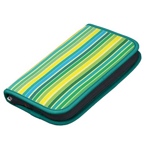 Lemon and Lime Stripes Smartphone Folio Folio Planners