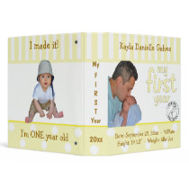 Lemon Baby's First Year Keepsake Album Binder
