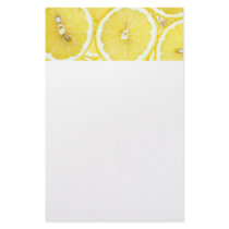 Lemon background stationery paper