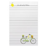 Lemon Bicycle Custom Stationery