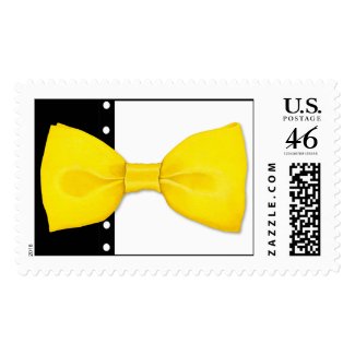 Lemon BowTie Postage Stamp stamp