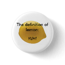 Lemon Pinback Button