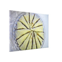 Lemon cake, semi-spiral cut canvas prints
