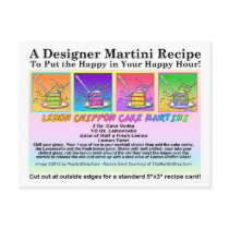 Lemon Chiffon Cake Martini Recipe Postcard
