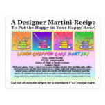 Lemon Chiffon Cake Martini Recipe Postcard