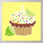 Lemon & Chocolate Cupcake Canvas Print