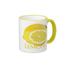 Lemon Citrus Coffee Mugs