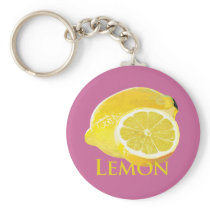 Lemon Citrus Key Chain