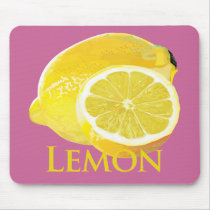 Lemon Citrus mousepads by aproducetrail Lemon Citrus mousepads